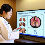 **

"Data-driven Hanbang rehabilitation: A modern clinic integrates traditional Korean medicine with AI-powered analytics, showcasing personalized treatment plans on a digital display and a therapist analyzing pulse data with wearable sensors."

**